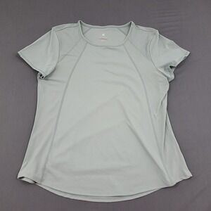 Spyder Active Women's Light Blue Short Sleeve Athletic T Shirt Top L G